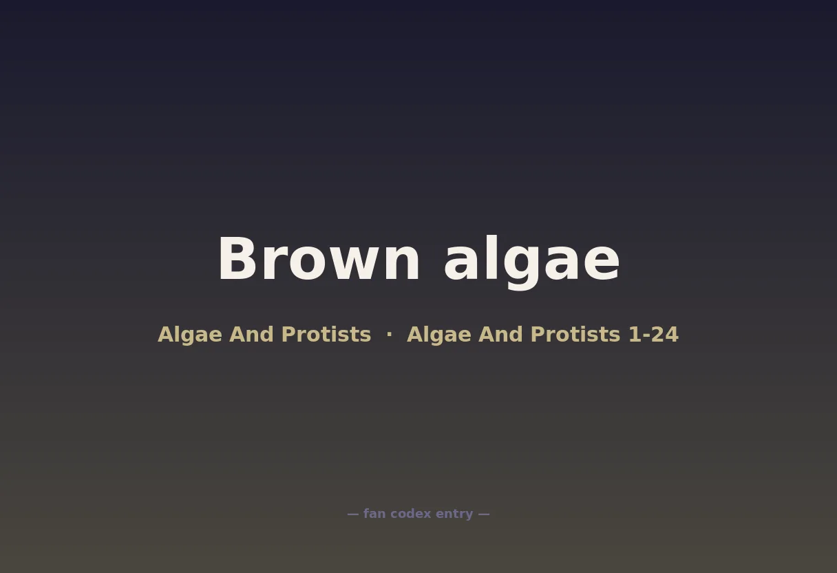 Brown algae