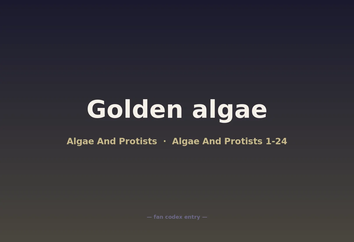 Golden algae
