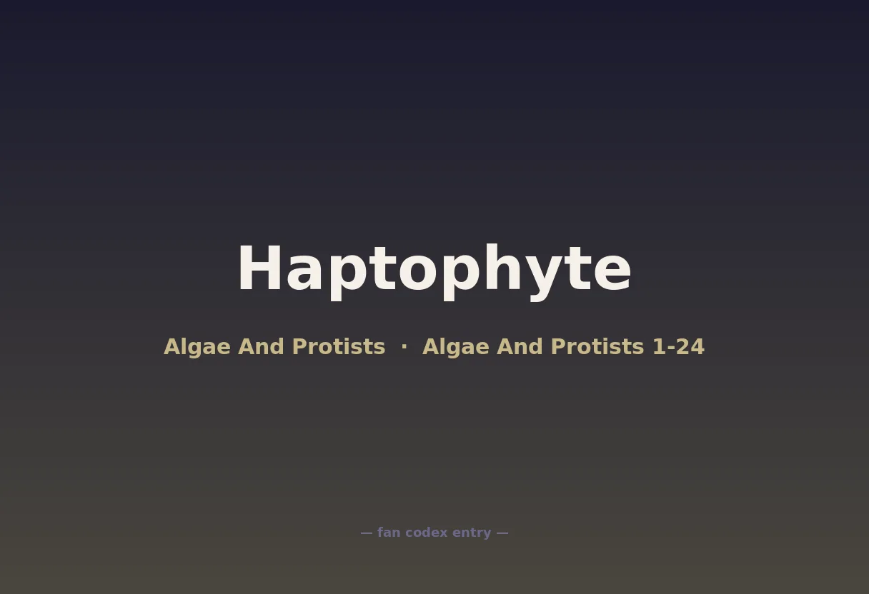 Haptophyte
